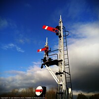 Buy canvas prints of Semaphore Signals - Line Clear by Lee Osborne