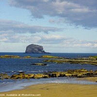 Buy canvas prints of North Berwick Shore and Bass Rock by Lee Osborne