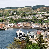 Buy canvas prints of Oban, Harbour and Town by Lee Osborne