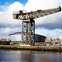 Buy canvas prints of Glasgow - Hydro and Finnieston Crane  by Lee Osborne