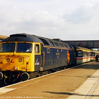 Buy canvas prints of Madhouse On Tour! Celebrity Class 47 at Oxford by Lee Osborne