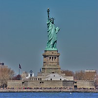 Buy canvas prints of Statue of Liberty, New York City by Lee Osborne