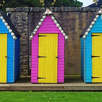 Buy canvas prints of Shell Sheds by Lee Osborne