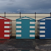 Buy canvas prints of Beach Huts, North Berwick by Lee Osborne
