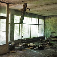 Buy canvas prints of Pripyat Hospital Reception Area by Lee Osborne