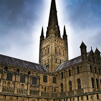 Buy canvas prints of Norwich City Cathedral by Lee Daly