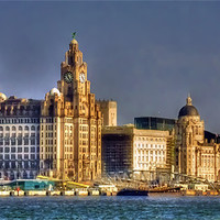 Buy canvas prints of The city of liverpool by sue davies