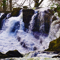 Buy canvas prints of waterfall by sue davies