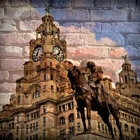 Buy canvas prints of Liverbirds by sue davies
