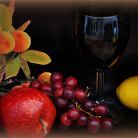Buy canvas prints of fruit n wine by sue davies