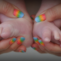 Buy canvas prints of rainbow baby by sue davies
