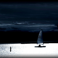 Buy canvas prints of sailing by moonlight by sue davies