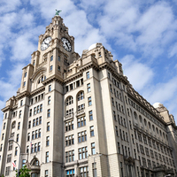 Buy canvas prints of liver buildings by sue davies