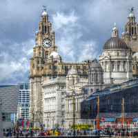 Buy canvas prints of three graces liverpool by sue davies