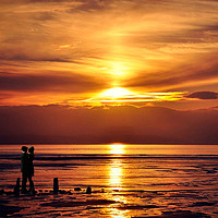 Buy canvas prints of  sunset romance by sue davies