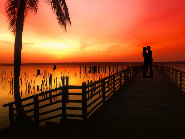 ROMANTIC SUNSET Picture Board by sue davies