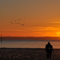 Buy canvas prints of sunset romance by sue davies
