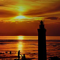 Buy canvas prints of romantic sunset by sue davies