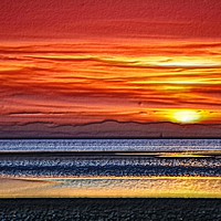 Buy canvas prints of 3 d sunset by sue davies