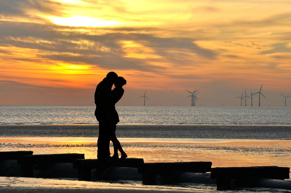 romance in the sunset Picture Board by sue davies