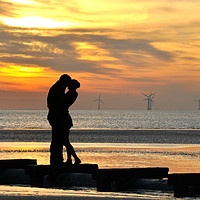 Buy canvas prints of romance in the sunset by sue davies