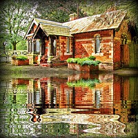 Buy canvas prints of the lodge by sue davies