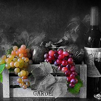 Buy canvas prints of wine and fruit by sue davies