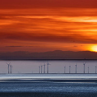 Buy canvas prints of crosby sunset by sue davies