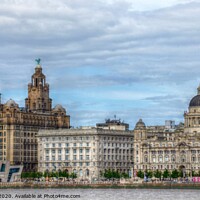 Buy canvas prints of The Three Graces Liverpool by sue davies