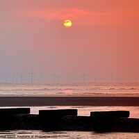 Buy canvas prints of crosby sunset by sue davies