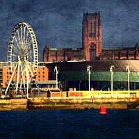 Buy canvas prints of  liverpool waterfront by sue davies