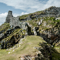 Buy canvas prints of Dunscaith Castle on Skye  by Stephen Maher