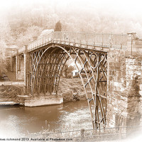 Buy canvas prints of The Iron Bridge at Ironbridge by james richmond