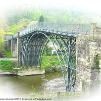 Buy canvas prints of The Iron Bridge at Ironbridge - 2 by james richmond