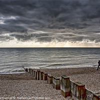 Buy canvas prints of Fishing Brighton shoreline by Tony Bramham