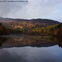 Buy canvas prints of highland reflection by jane dickie