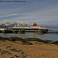 Buy canvas prints of The Arran ferry by jane dickie