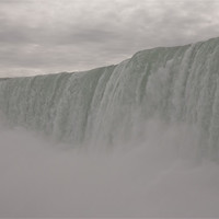 Buy canvas prints of misty Niagara falls Ontario by jane dickie
