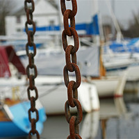 Buy canvas prints of chains and boats by jane dickie