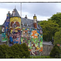 Buy canvas prints of Kelburn castle Largs by jane dickie