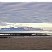 Buy canvas prints of Arran from Troon by jane dickie