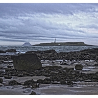 Buy canvas prints of Pladda and Ailsa Craig by jane dickie