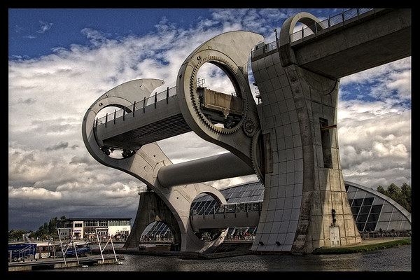 The Falkirk Wheel Picture Board by jane dickie