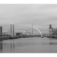 Buy canvas prints of The river Clyde Glasgow by jane dickie