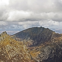 Buy canvas prints of Arran hill tops by jane dickie