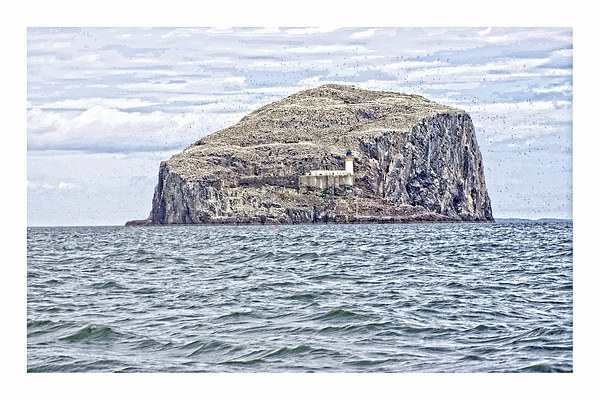enchanting Bass rock Picture Board by jane dickie