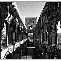 Buy canvas prints of Jedburgh Abbey by jane dickie