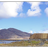 Buy canvas prints of Hebridean home by jane dickie