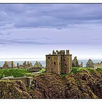 Buy canvas prints of Dunnottar castle  by jane dickie