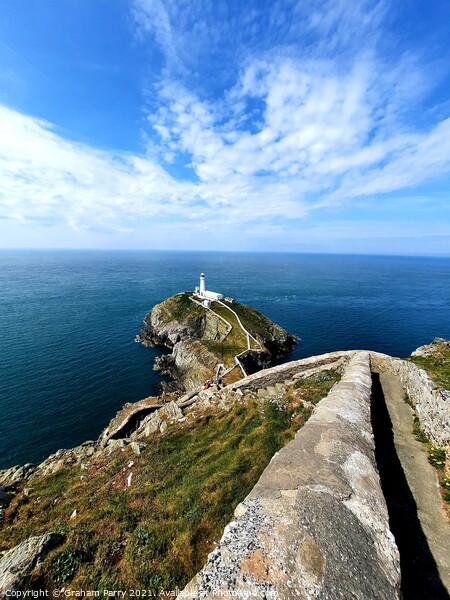 Steps to South Stack Beacon Picture Board by Graham Parry